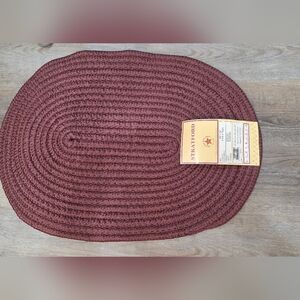 Stratford Burgundy Braided Door Rug